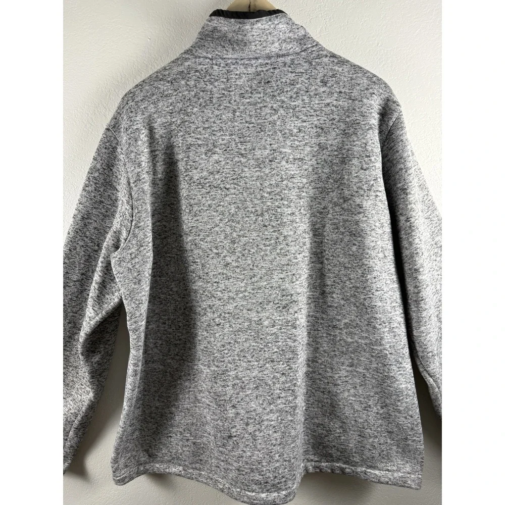 Swiss Tech Men's Fleece Lined Full Zipper Jacket Grey Size XL 46-48 Med Knit